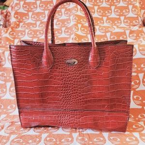 Vintage Modani New York 1995 GORGEOUS vegan leather RED purse.